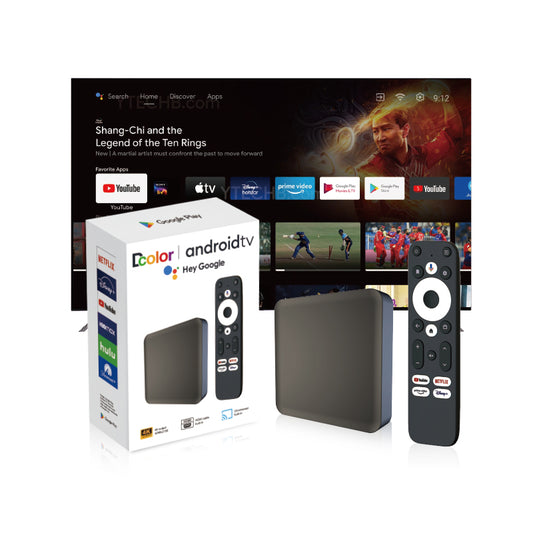 Dernier modèle Dcolor GD2 certifié Google Android 12 TV BOX s905y4 décodeur 4k tv pane
